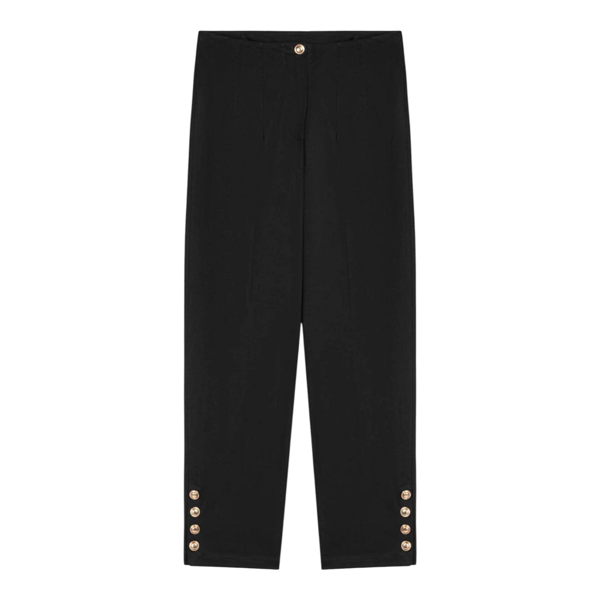 Gold Button Detail Pants