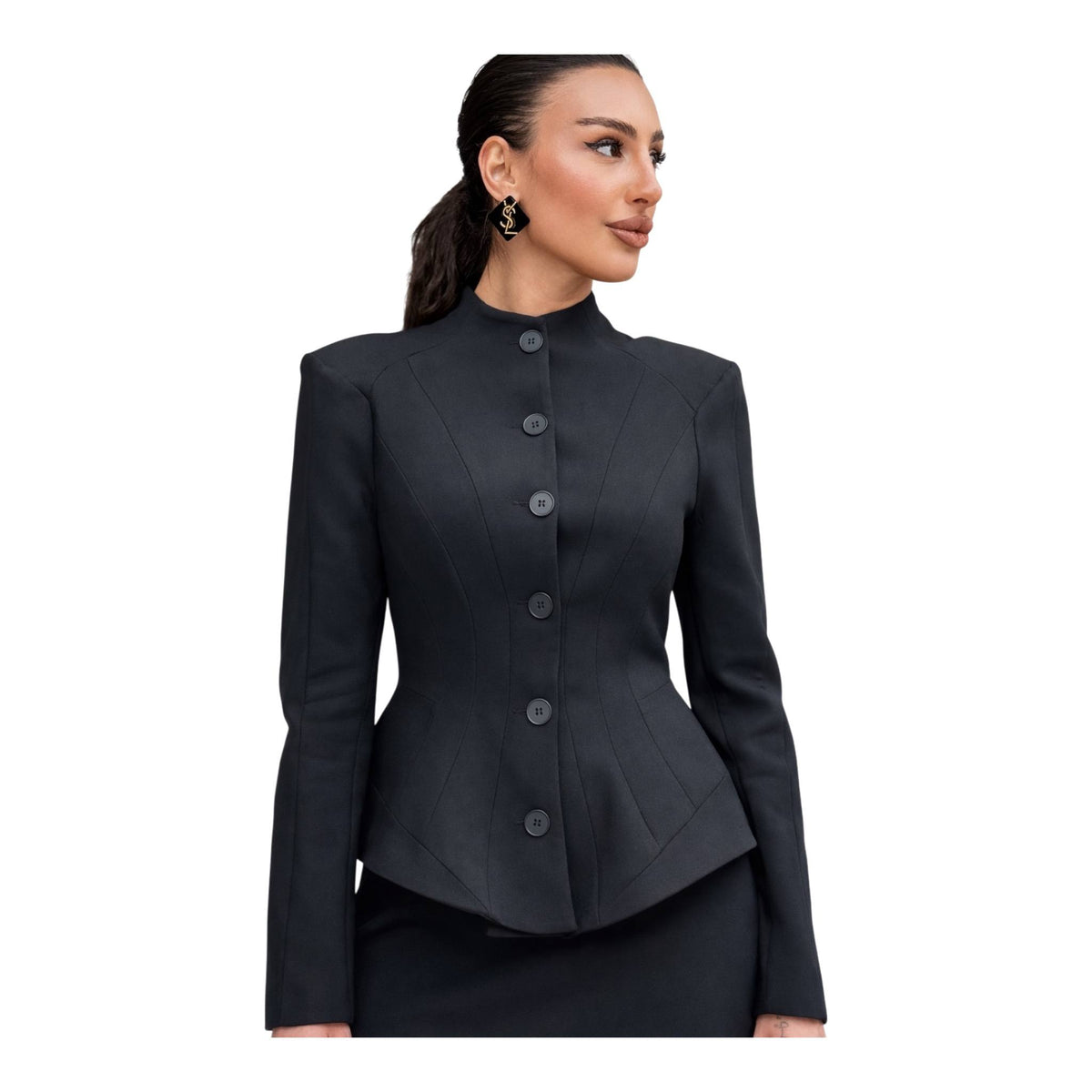 Structured High-Neck Jacket