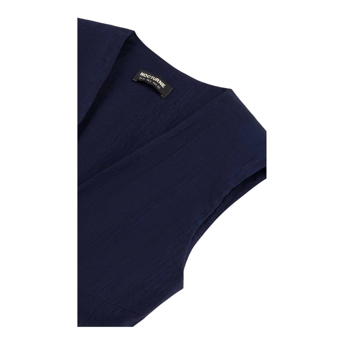 Padded V-Neck Vest – Navy