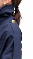 Navy Zip-Up Jacket & Contrast-Panel Trouser Set